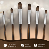 Monza® Filbert Paintbrush | Long Handle | 2603